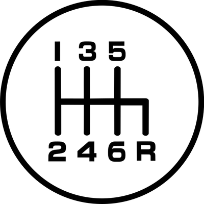 6 Speed Reverse Bottom Right shift pattern