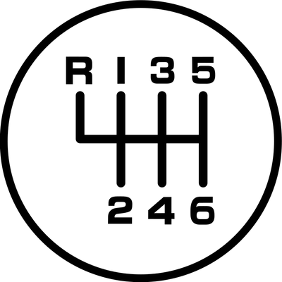6 Speed Reverse Top Left shift pattern