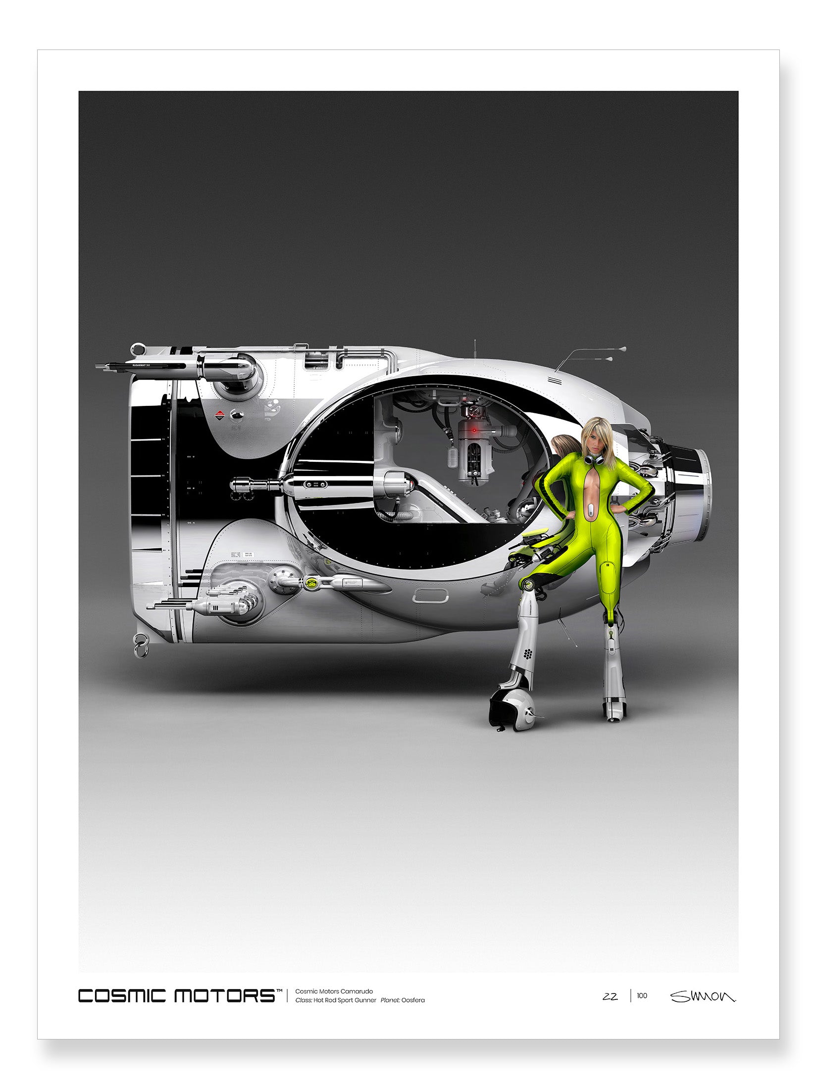 Cosmic Motors™ Limited Edition Prints: Camarudo 01 – The Curb Shop