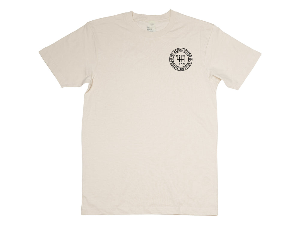 TMGPS Insignia T-Shirt BONE Edition - 6 Speed Reverse Top Left