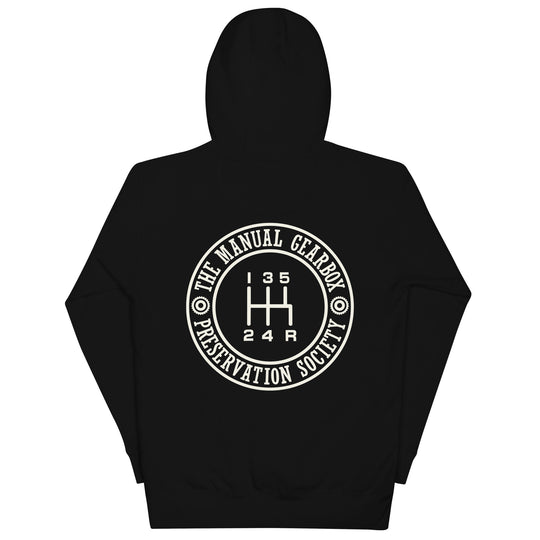 TMGPS Insignia Hoodie - 5 Speed Reverse Bottom Right, Black, back