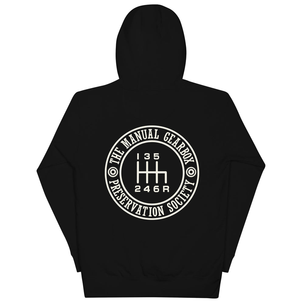 TMGPS Insignia Hoodie - 6 Speed Reverse Bottom Right, Black, back
