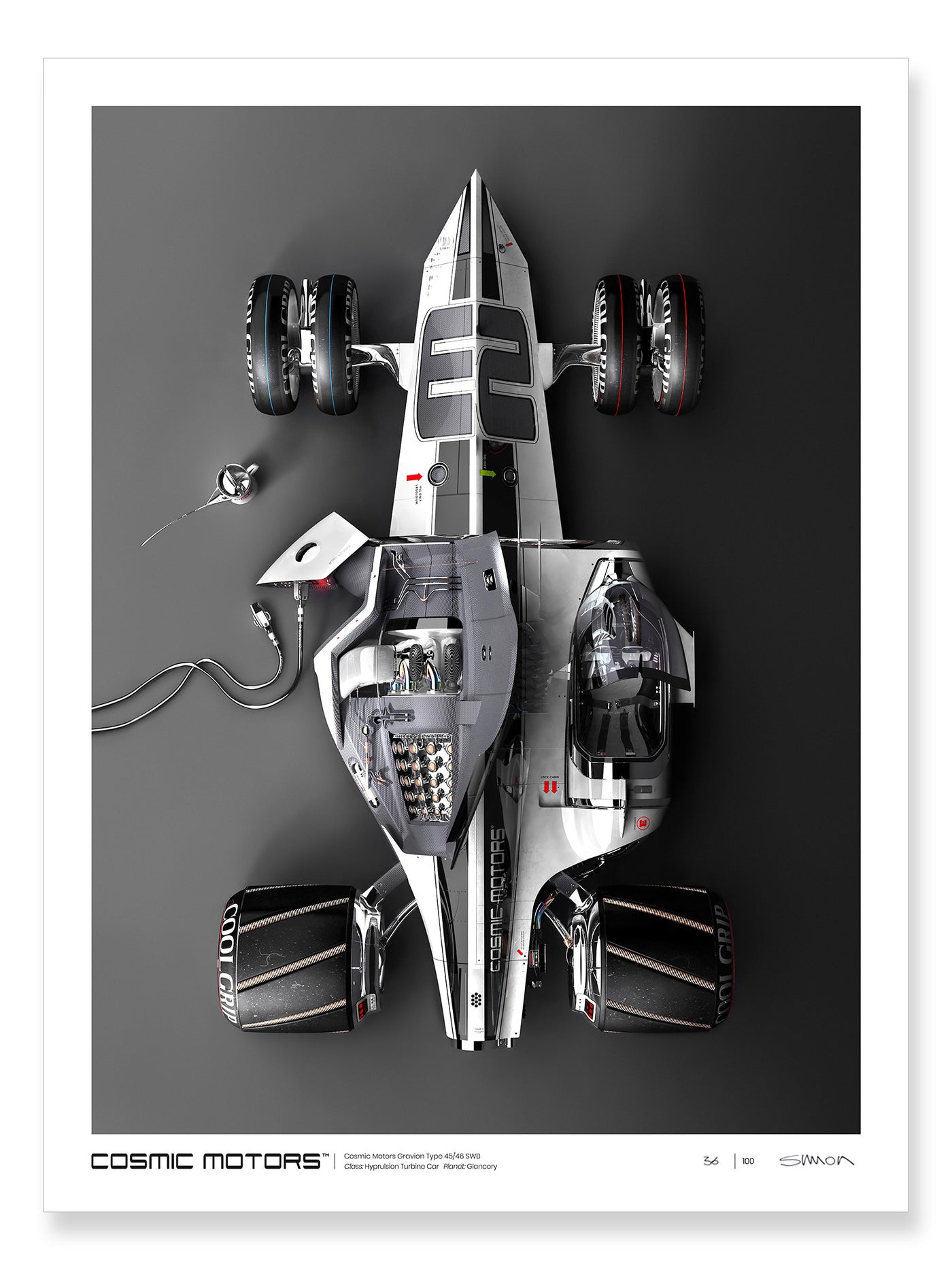 アート・デザイン・音楽 Cosmic Motors Cosmic Motors™ Limited Edition Prints: Gravion 01 – The Curb Shop