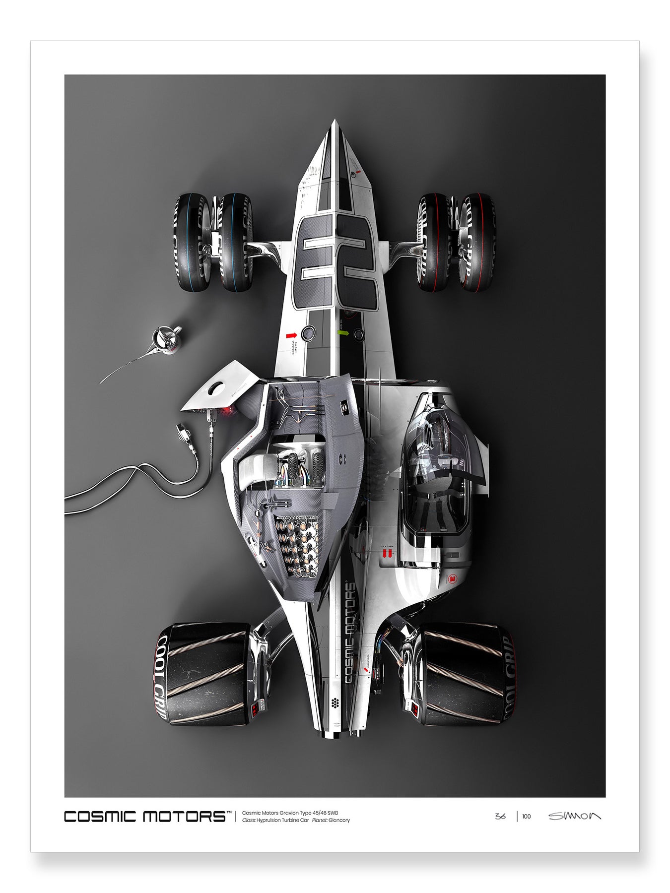 アート・デザイン・音楽 Cosmic Motors Cosmic Motors™ Limited Edition Prints: Gravion 01 – The Curb Shop