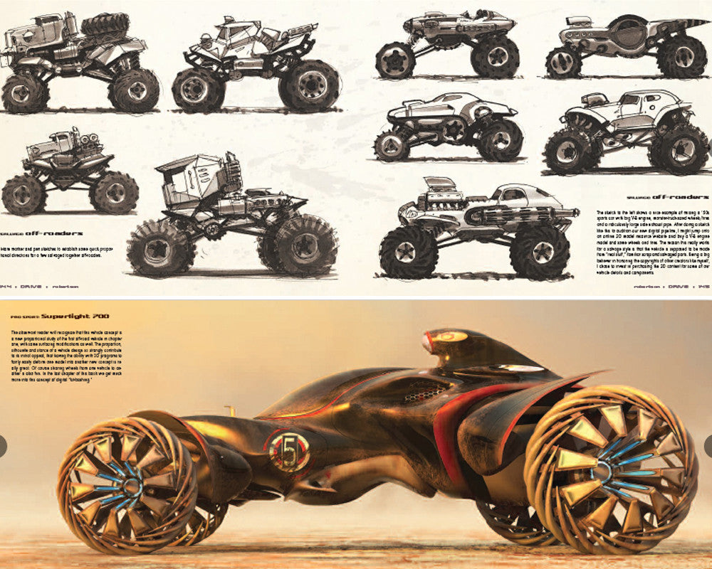 DRIVE: vehicle sketches and renderings