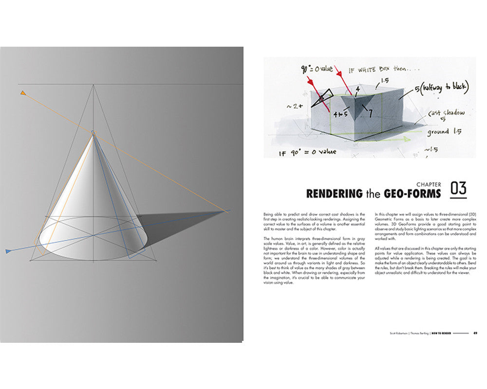 スコット・ロバートソンのHow to Draw　+　How to Render How To Draw by Scott Robertson and Thomas Bertling – The Curb Shop